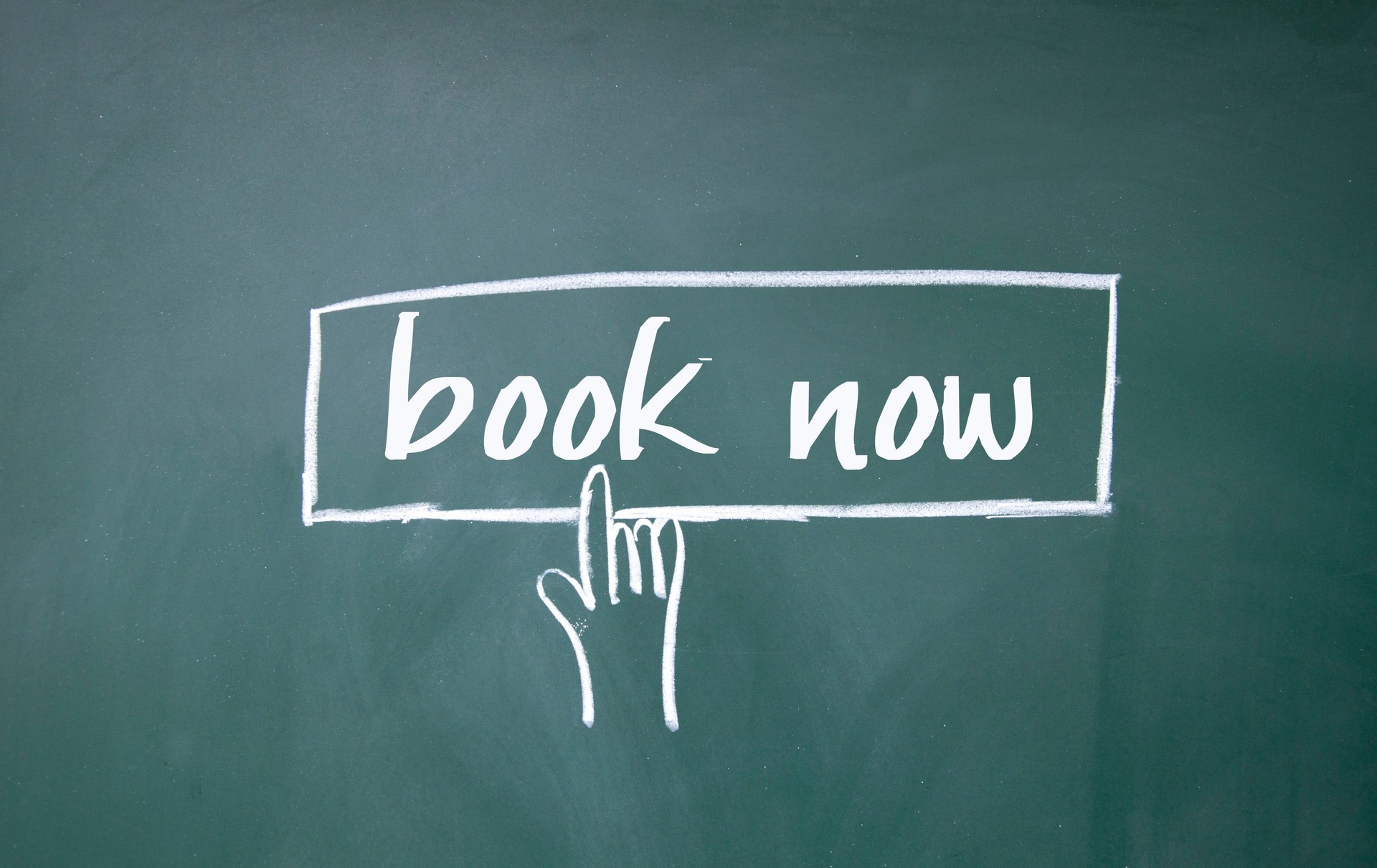 finger click book now symbol